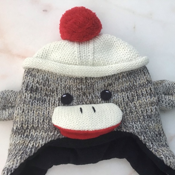 🎉HP🎉KYBER Sock🐒Monkey Kids Hat NWT - Picture 5 of 5